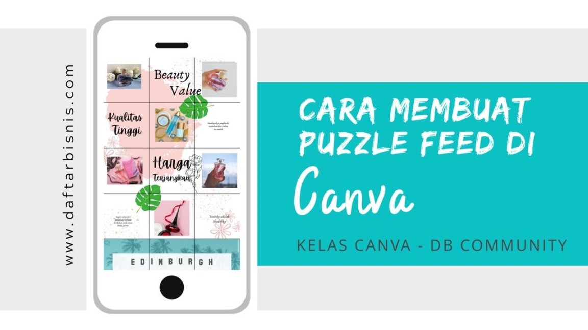 Cara Membuat Puzzle Feed Instagram di CANVA via HP - YouTube