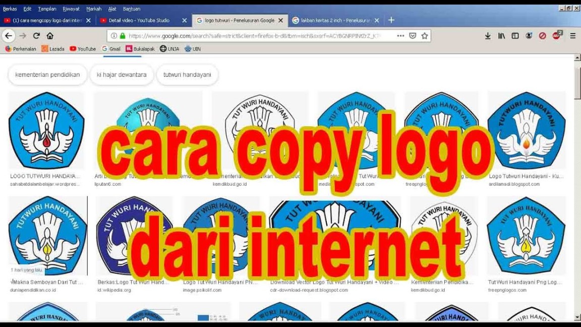 cara mengcopy logo dari internet - YouTube