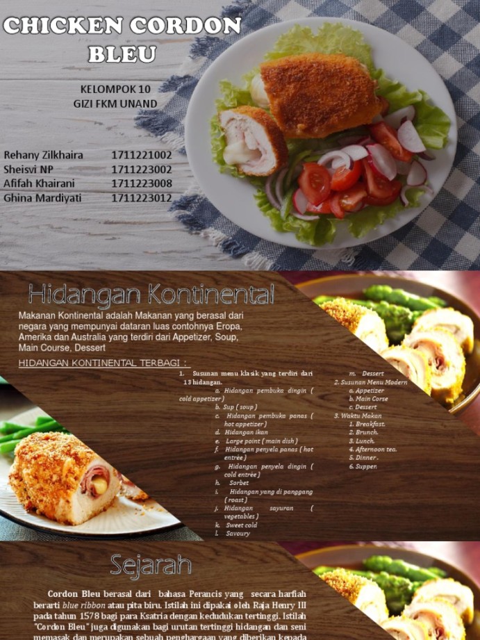 Kontinental-Chicken Cordon Bleu-Kelompok   PDF