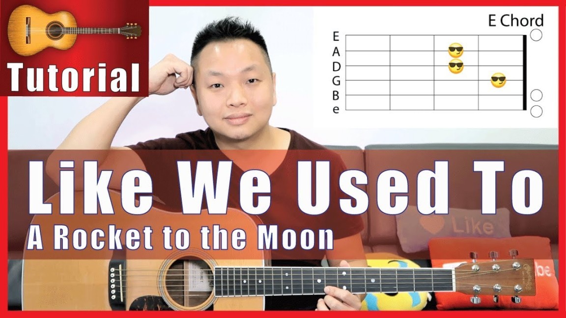 Like We Used To - A Rocket to the Moon Guitar Tutorial  NO CAPO