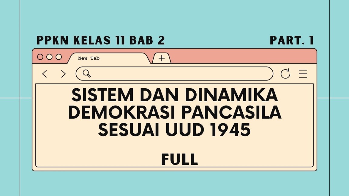 PPKN KELAS  (BAB ) - FULL - SISTEM DAN DINAMIKA DEMOKRASI PANCASILA  SESUAI UUD