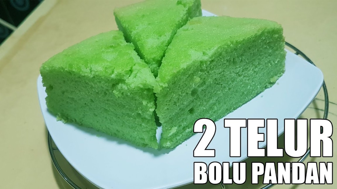 RESEP BOLU PANDAN SANTAN  TELUR, LEMBUT ANTI GAGAL  No Mixer No Oven Di  Jamin Mantul