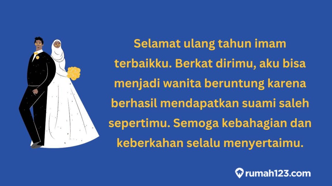 Ucapan Ulang Tahun untuk Suami Islami Bermakna & Romantis