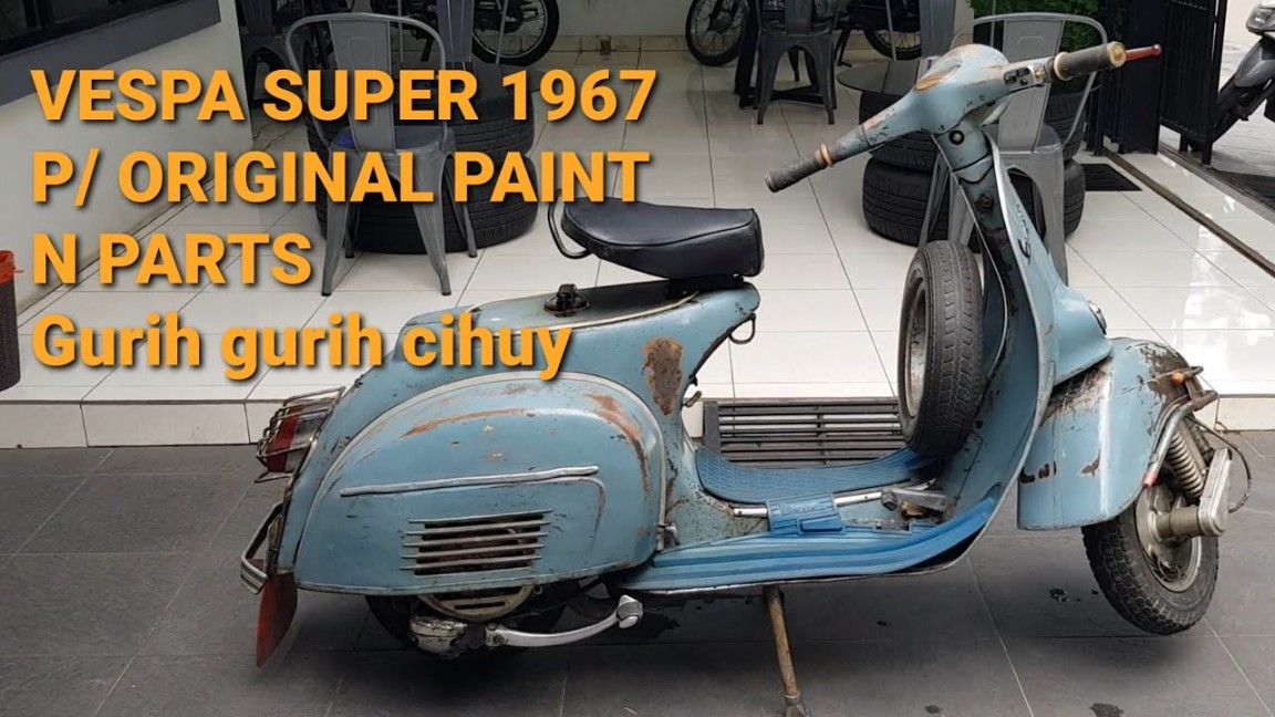 VESPA SUPER   P/ ORIGINAL PAINT N PARTS MADE IN ITALY GURIH GURIH  CIHUYYYY